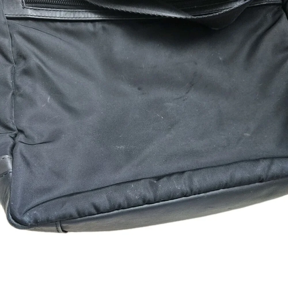 Vintage Coach Black Nylon & Leather Trim Messenger Bag - Picture 11 of 16